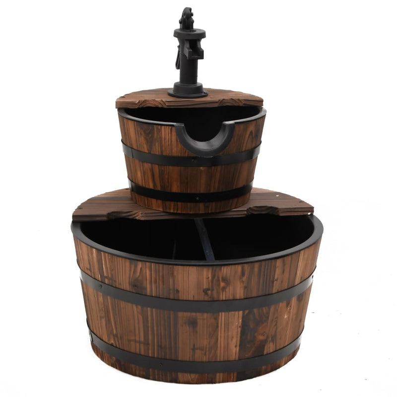 Waterfontein Met Pomp 44,5X44,5X58 Cm Massief Vurenhout
