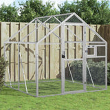 Volière 1,79X2X1,85 M Aluminium Kleurig