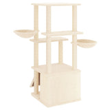 Kattenmeubel Met Sisal Krabpalen 133 Cm Kleurig