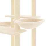 Kattenmeubel Met Sisal Krabpalen 133 Cm Kleurig