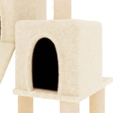 Kattenmeubel Met Sisal Krabpalen 82 Cm Kleurig