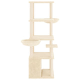 Kattenmeubel Met Sisal Krabpalen 147 Cm Kleurig