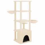 Kattenmeubel Met Sisal Krabpalen 147 Cm Kleurig