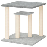 Krabpaal Met Platforms 50 Cm Lichtgrijs Wit