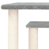 Krabpaal Met Platforms 50 Cm Lichtgrijs Wit