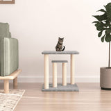Krabpaal Met Platforms 50 Cm Lichtgrijs Wit