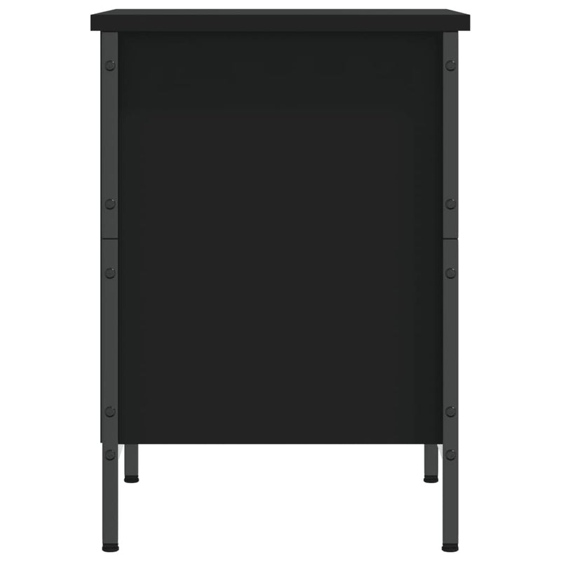 Schoenenkast 38X35X Bewerkt Hout Zwart