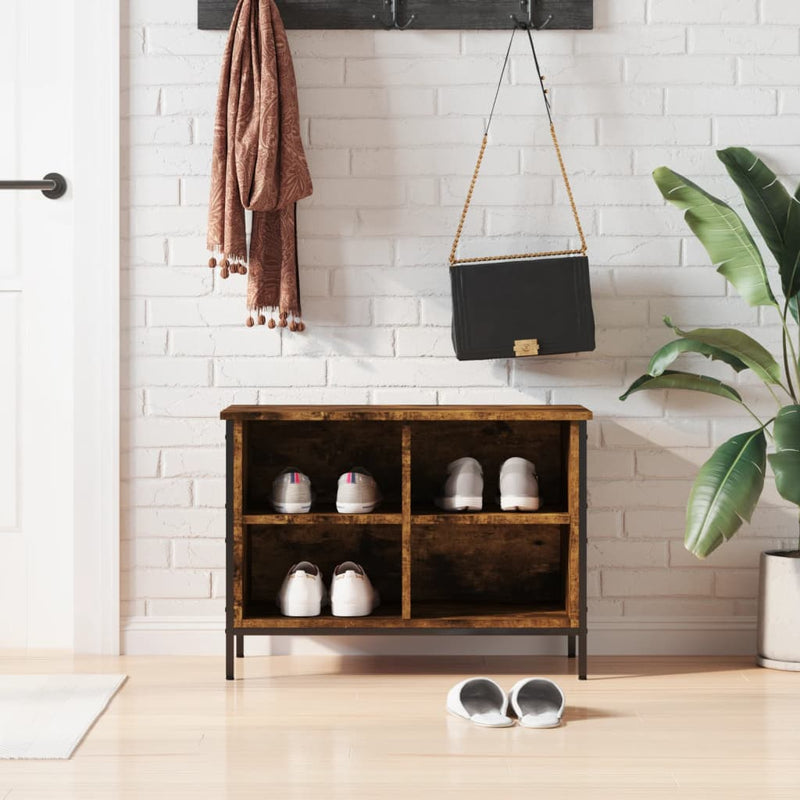 Schoenenkast 38X35X Bewerkt Hout Kleurig Gerookt Eiken