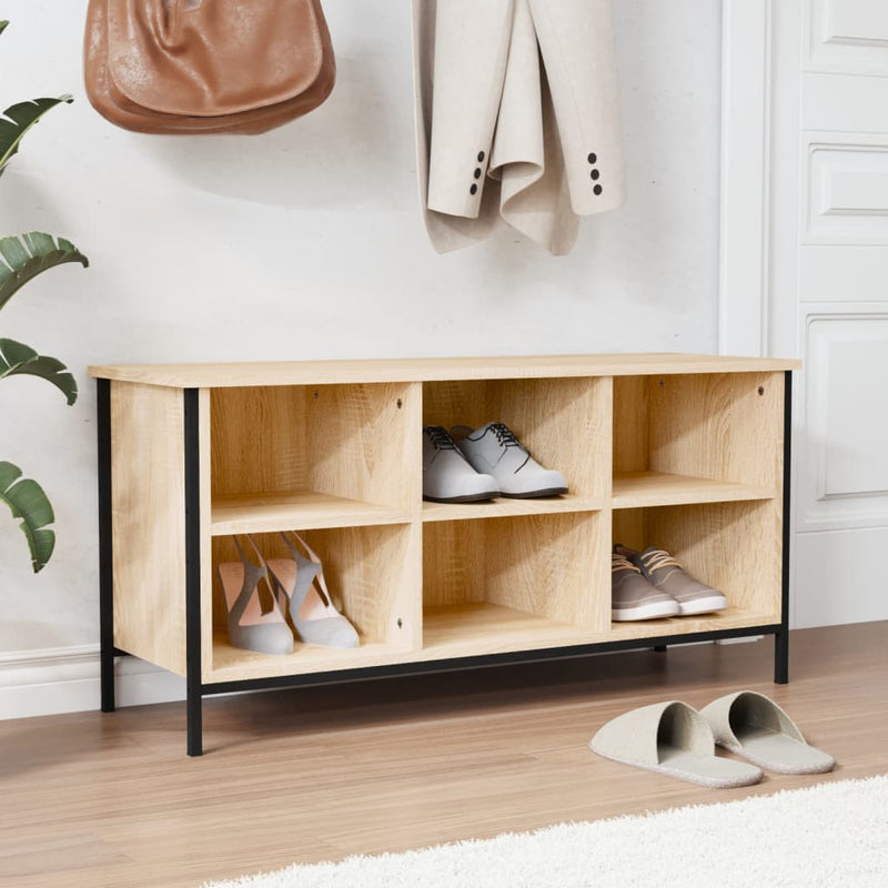 Schoenenkast 100X35X Bewerkt Hout Kleurig Sonoma Eiken