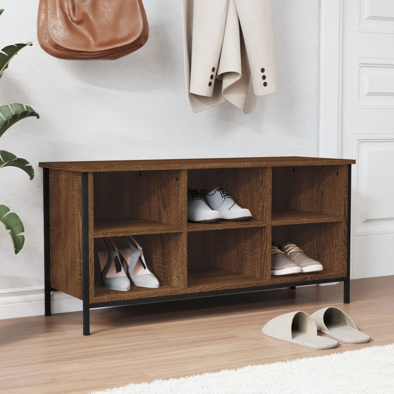 Schoenenkast 69X35X Bewerkt Hout Bruin Eikenkleur