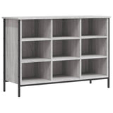 Schoenenkast 100X35X Bewerkt Hout Eikenkleur Grijs Sonoma
