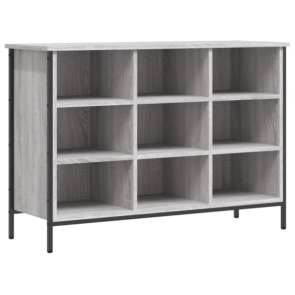Schoenenkast 100X35X Bewerkt Hout Eikenkleur Grijs Sonoma