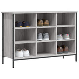 Schoenenkast 100X35X Bewerkt Hout Eikenkleur Grijs Sonoma