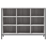 Schoenenkast 100X35X Bewerkt Hout Eikenkleur Grijs Sonoma