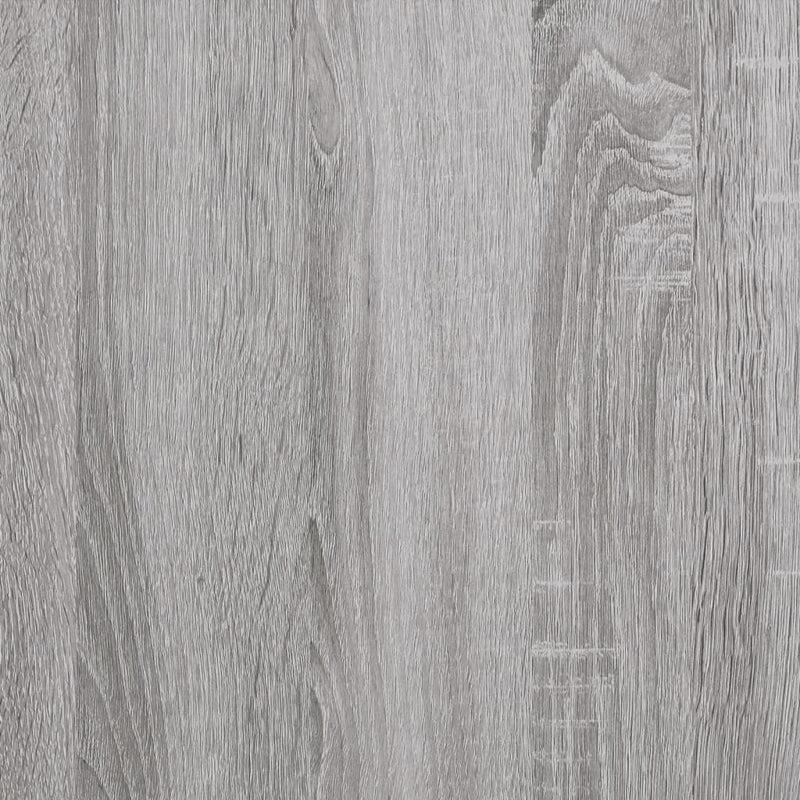 Schoenenkast 100X35X Bewerkt Hout Eikenkleur Grijs Sonoma