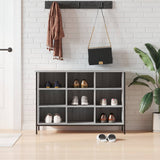Schoenenkast 100X35X Bewerkt Hout Eikenkleur Grijs Sonoma