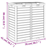 Vuilnisbak Voor Tuin 78X41X86 Cm Polypropeen