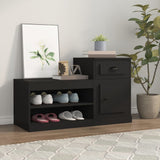 Schoenenkast 100X42X60 Cm Bewerkt Hout