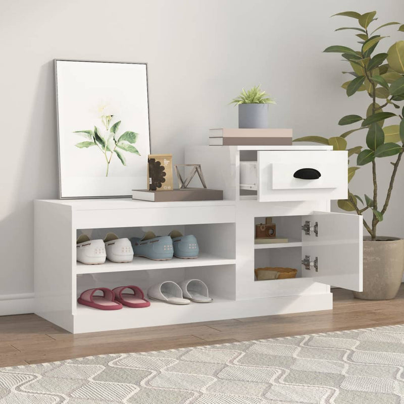 Schoenenkast 100X42X60 Cm Bewerkt Hout