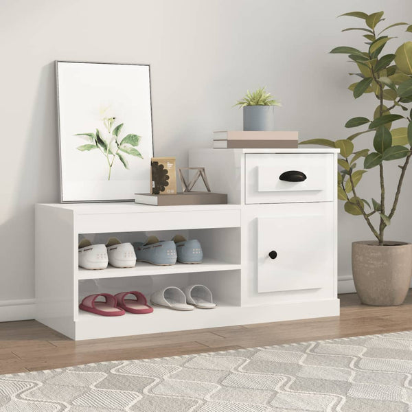 Schoenenkast 100X42X60 Cm Bewerkt Hout
