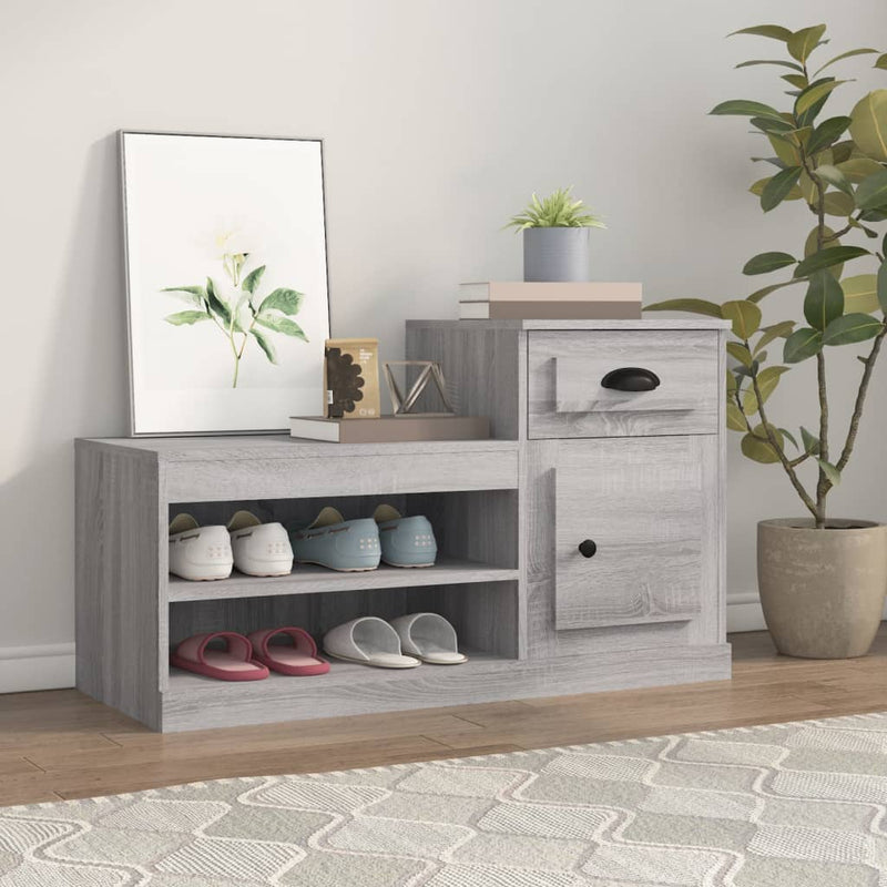 Schoenenkast 100X42X60 Cm Bewerkt Hout