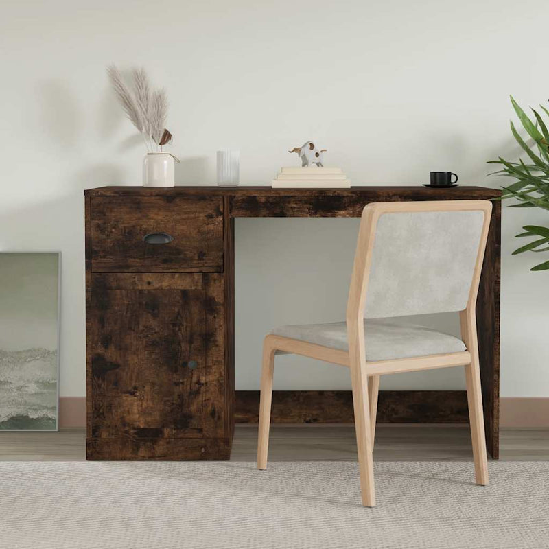 Bureau Met Lade 50 X 115 X 75 Cm Bewerkt Hout