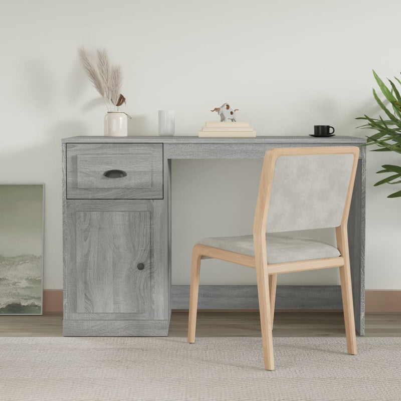 Bureau Met Lade 50 X 115 X 75 Cm Bewerkt Hout