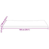 Bureaublad 100X60X2,5 Cm Massief Grenenhout