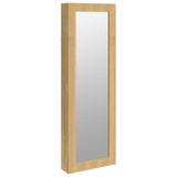 Sieradenkast Met Spiegel Wandgemonteerd 30X8,5X90 Cm Wit