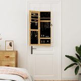 Sieradenkast Met Spiegel Wandgemonteerd 30X8,5X90 Cm Wit