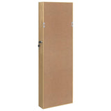 Sieradenkast Met Spiegel Wandgemonteerd 30X8,5X90 Cm Wit