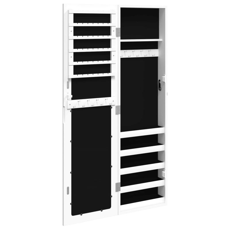 Sieradenkast Met Spiegel Wandgemonteerd 30X8,5X106 Cm