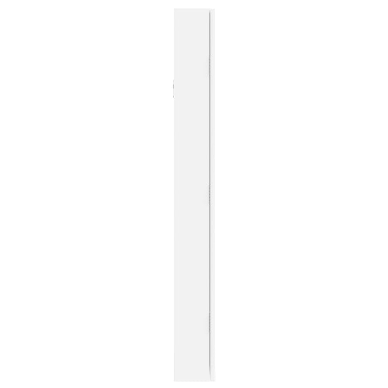 Sieradenkast Met Spiegel Wandgemonteerd 37,5X10X90 Cm