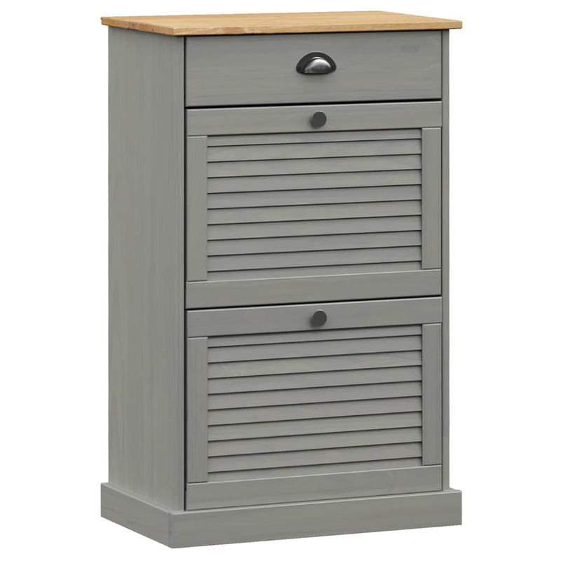Schoenenkast Vigo 60X35X96 Cm Massief Grenenhout