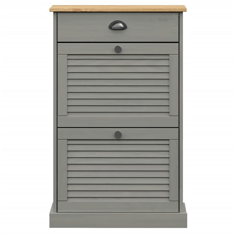Schoenenkast Vigo 60X35X96 Cm Massief Grenenhout