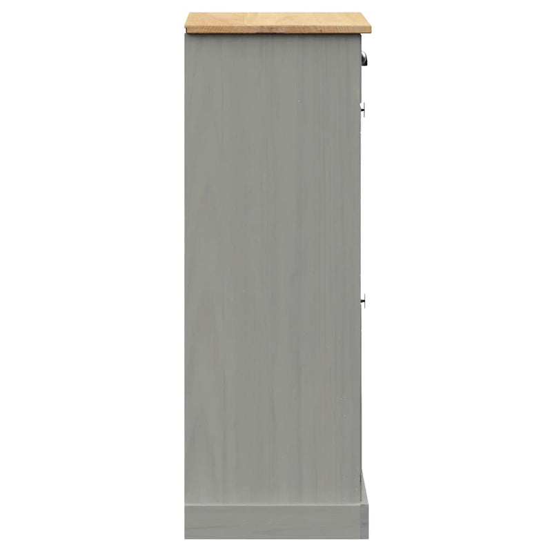 Schoenenkast Vigo 60X35X96 Cm Massief Grenenhout