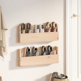 Wandschoenenrekken 110X9X23 Cm Massief Grenenhout Naturel