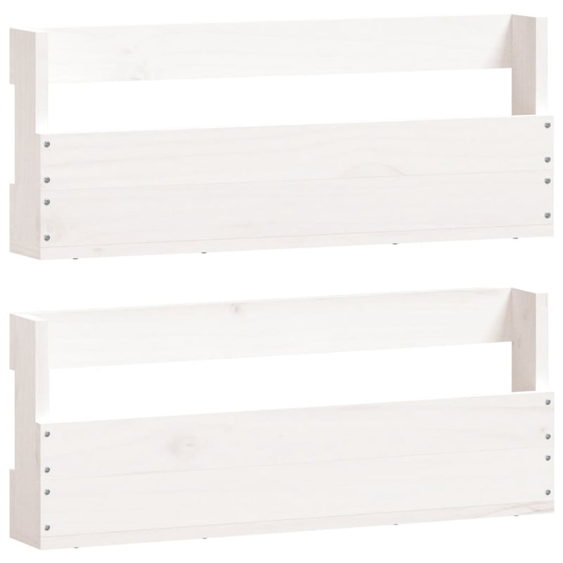 Schoenenrekken 59X9X23 Cm Massief Grenenhout Wit