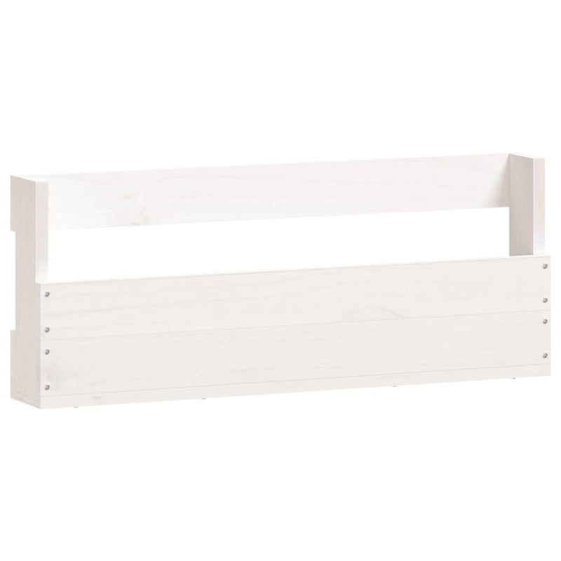 Schoenenrekken 59X9X23 Cm Massief Grenenhout Wit