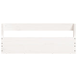 Schoenenrekken 59X9X23 Cm Massief Grenenhout Wit