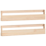 Wandschoenenrekken 110X9X23 Cm Massief Grenenhout Naturel