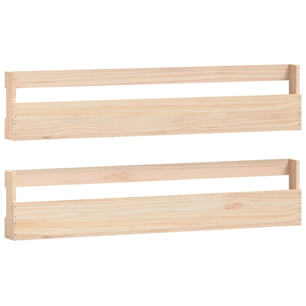 Wandschoenenrekken 110X9X23 Cm Massief Grenenhout Naturel