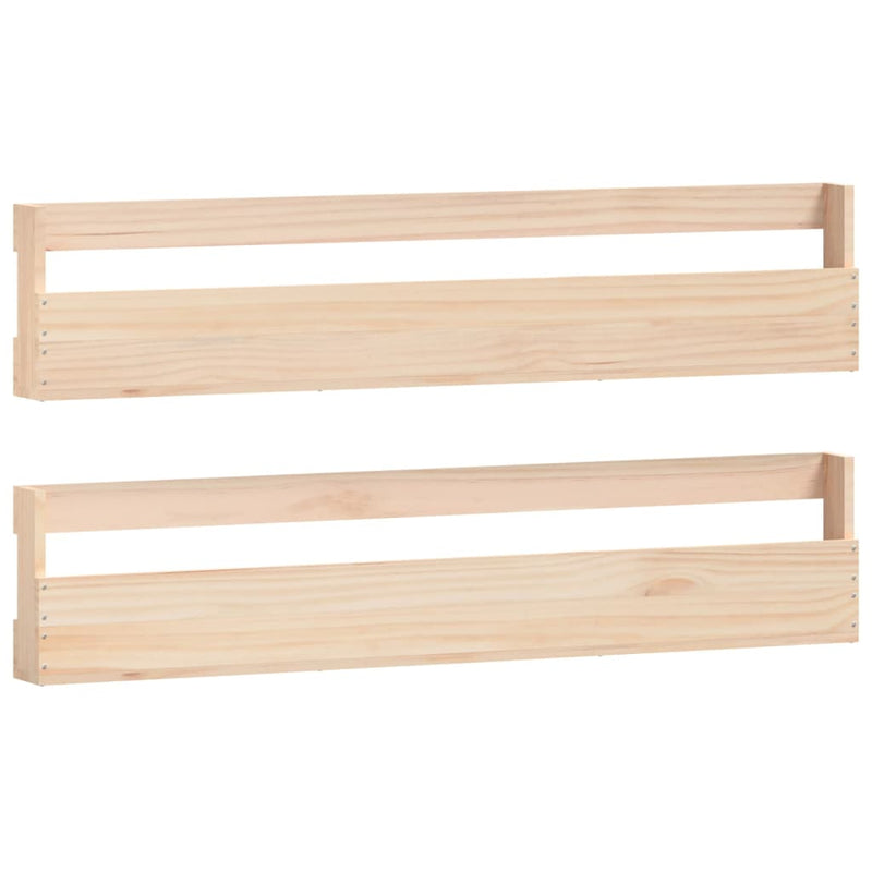 Wandschoenenrekken 110X9X23 Cm Massief Grenenhout Naturel
