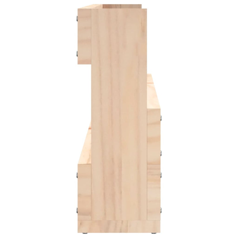 Wandschoenenrekken 110X9X23 Cm Massief Grenenhout Naturel