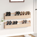 Wandschoenenrekken 110X9X23 Cm Massief Grenenhout Naturel