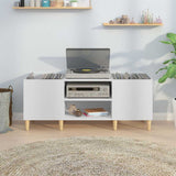 Platenkast Bewerkt Hout