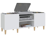 Platenkast Bewerkt Hout