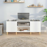 Platenkast Bewerkt Hout