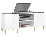 Platenkast Bewerkt Hout