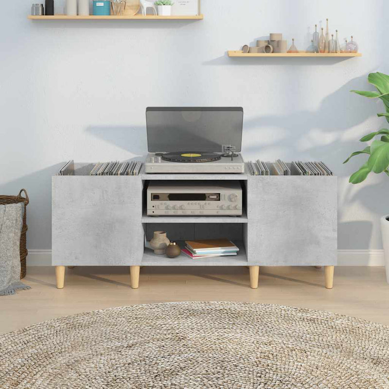 Platenkast Bewerkt Hout